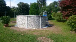 Pool-Aufbau